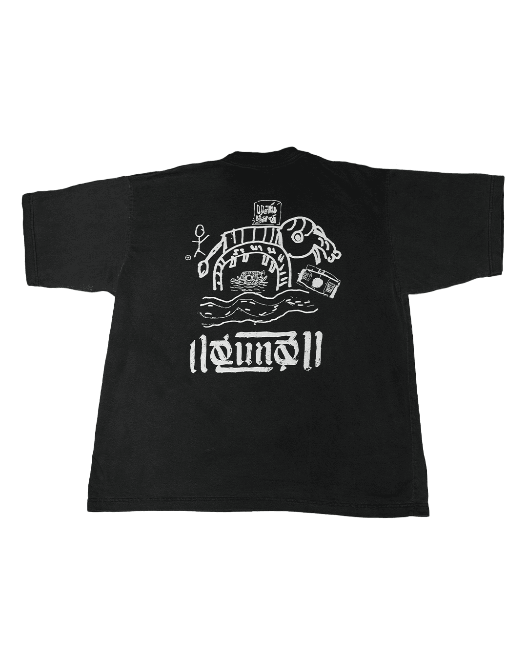 AC Saen Saep “Doodle” tee Charcoal v1 - Image 2