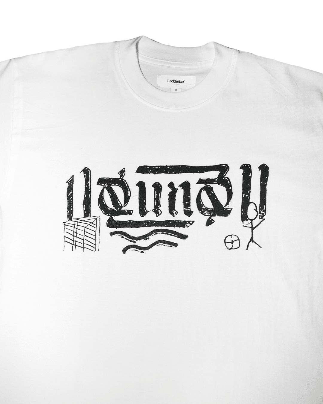 AC Saen Saep “Doodle” tee White v1 - Image 2