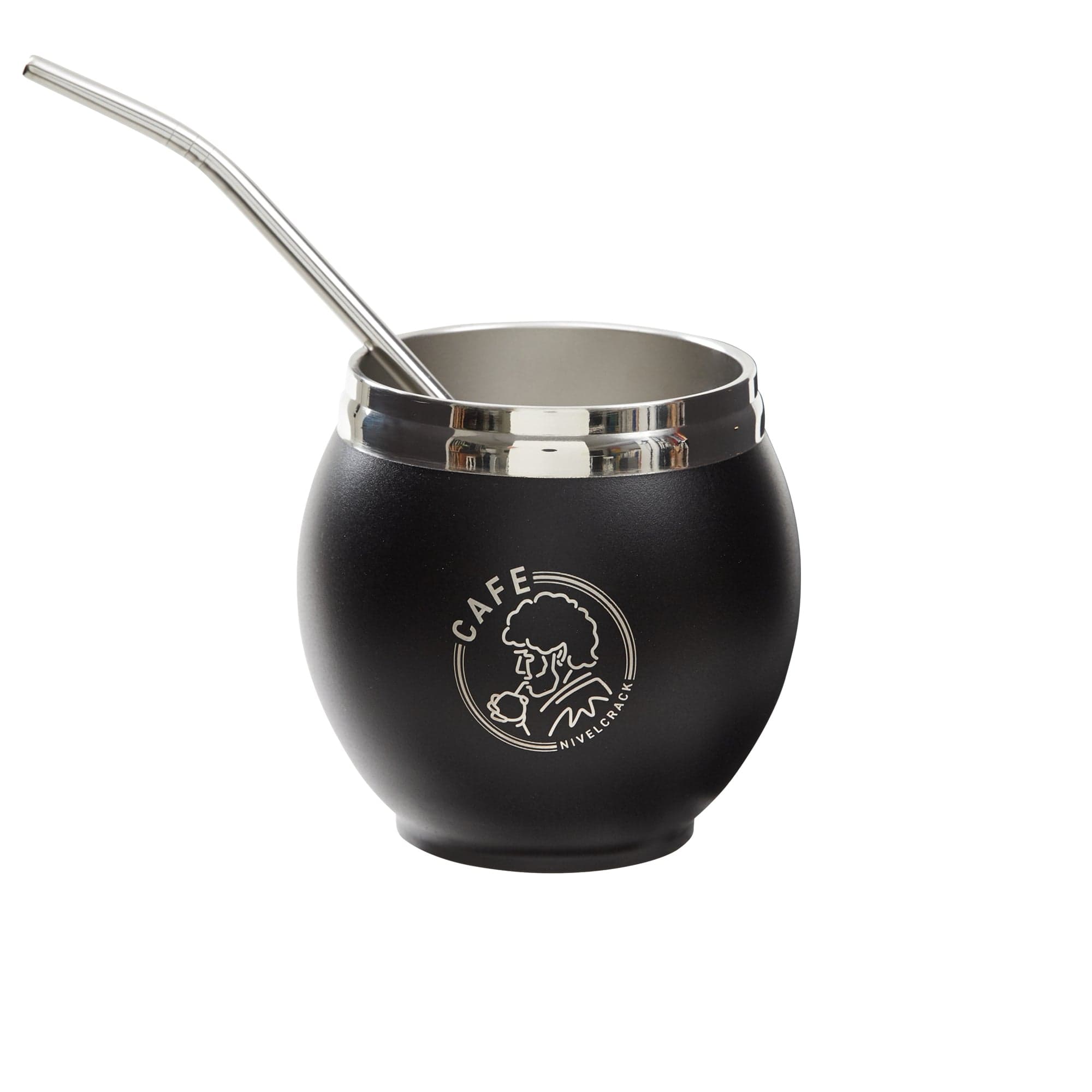 CAFE NIVELCRACK - MATE CUPS BLACK